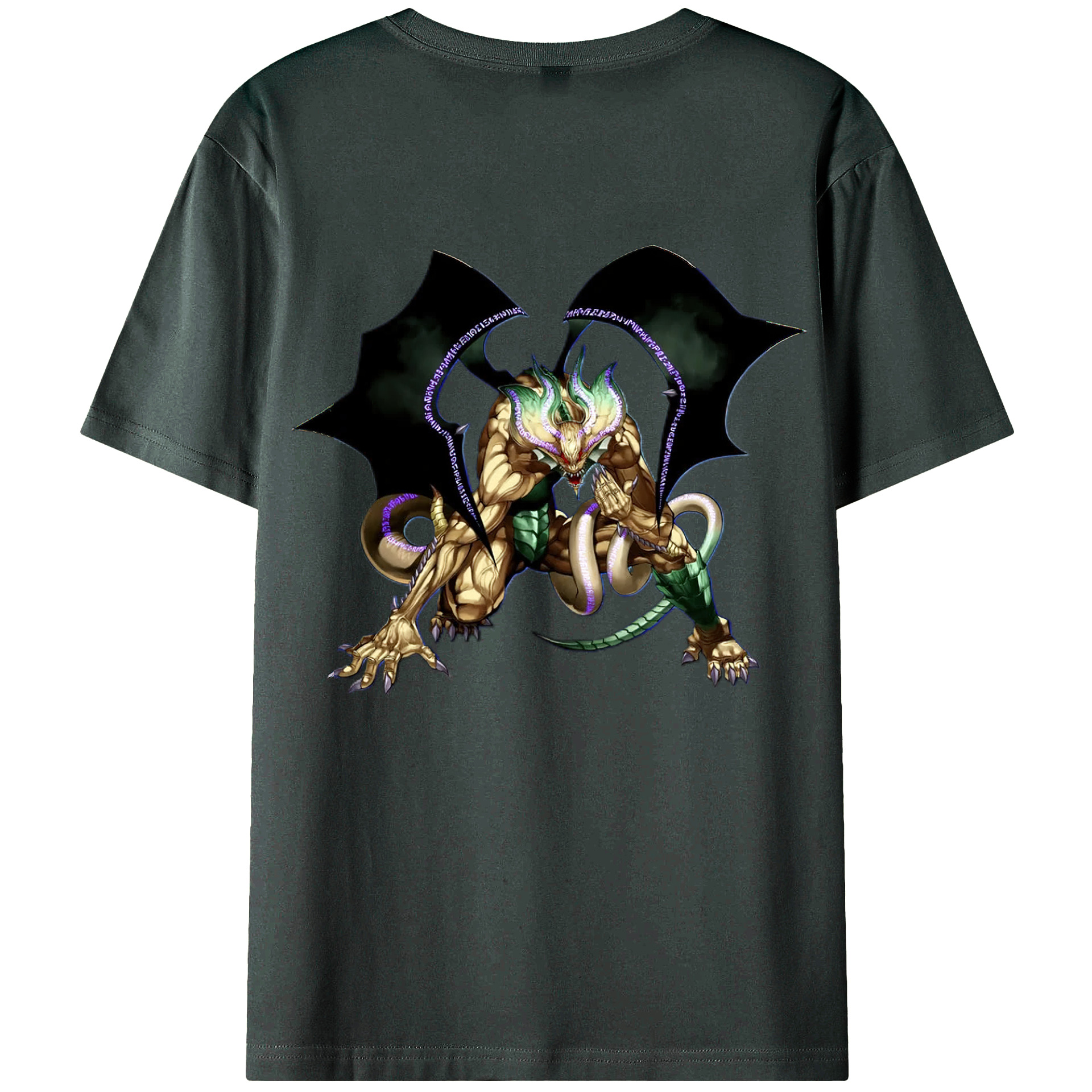 （画像用） 遊☆戯☆王 Yu-Gi-Oh! 綿100％ メンズ半袖Tシャツ（バックプリント） 通気性